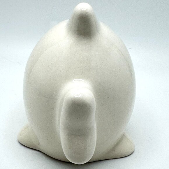 Ceramic Fish White Piggy Bank Coin Saver Japan 5" - Picture 6 of 7